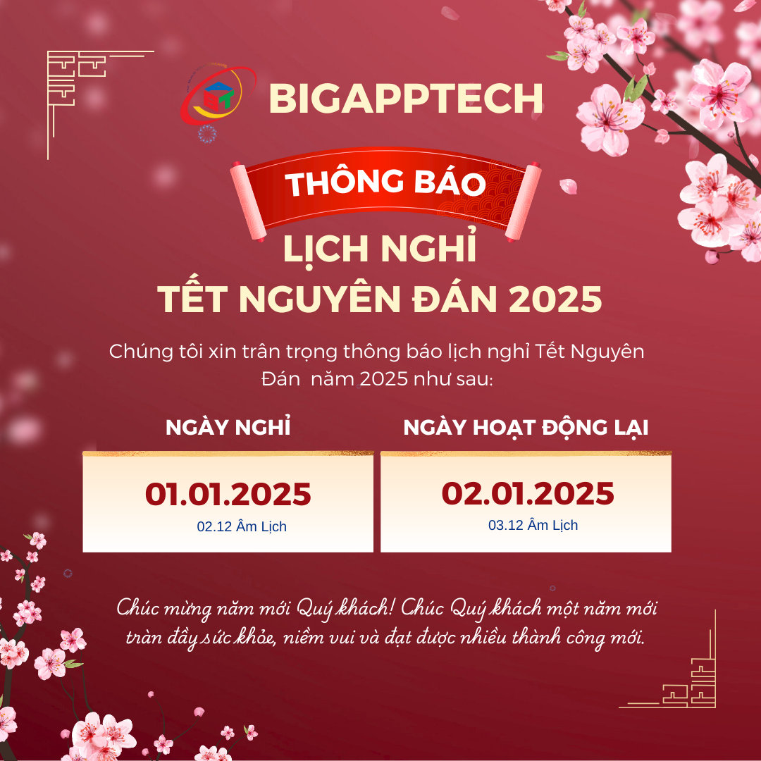 Thông báo nghỉ tết dương 2025